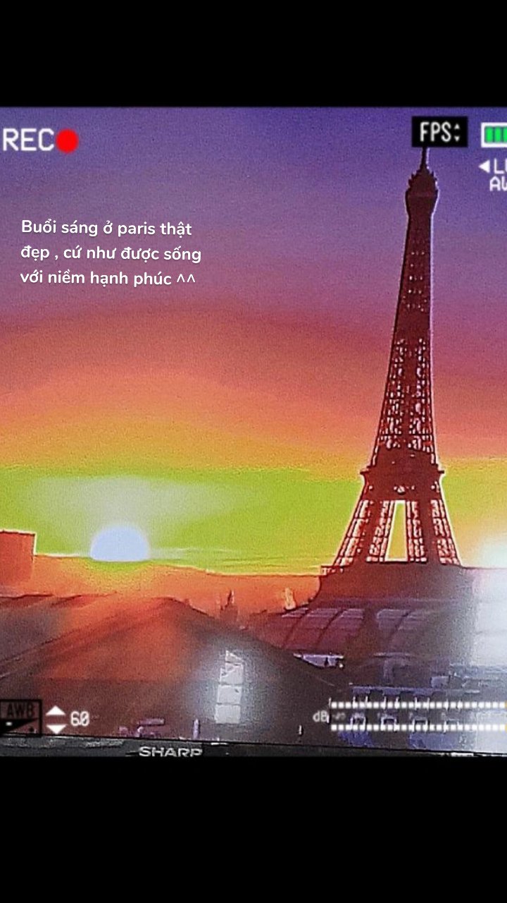 Buổi sáng ở paris thật đẹp , cứ như được sống với niềm hạnh phúc ^^